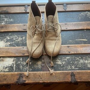 Lucky Brand Tan Suede Ankle Boots